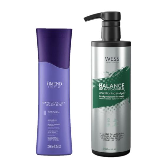 Imagem de Amend Sh Specialist Blond 250ml + Wess Cond. Balance500ml