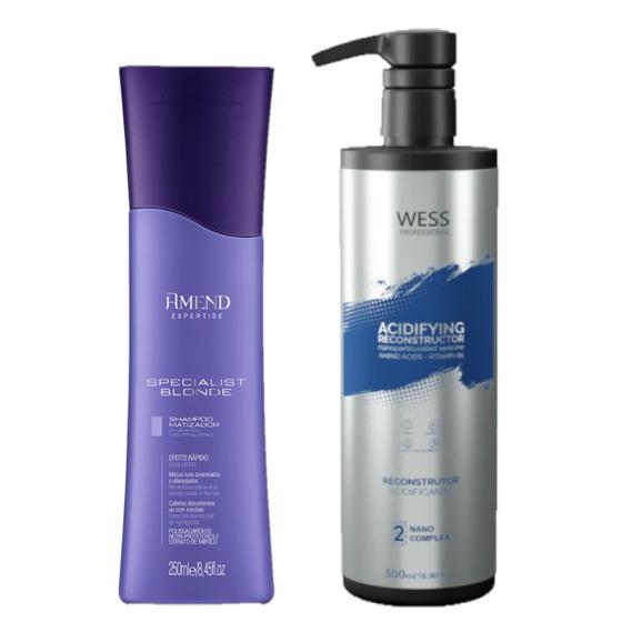 Imagem de Amend Sh Specialist Blond 250ml + Wess Nano Passo 2 - 500ml