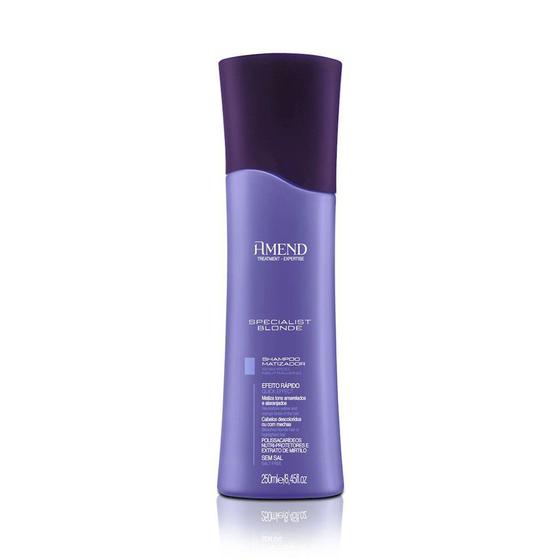 Imagem de Amend Shampoo Matizador Specialist Blonde - 250Ml