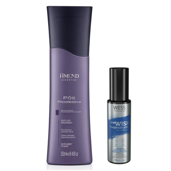 Imagem de Amend Shampoo Pós Progressiva 250ml + Wess We Wish 50ml