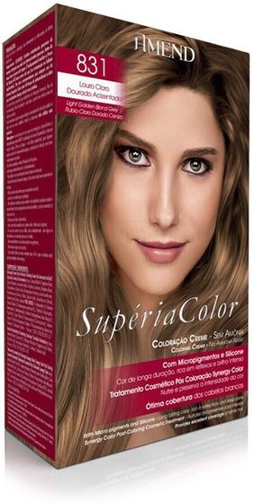 Amend Supéria Color 831 Louro Claro Dourado Acinzentado - Tonalizante Menor preço em Amend Supéria Color 831 Louro Claro Dourado Acinzentado - Tonalizante