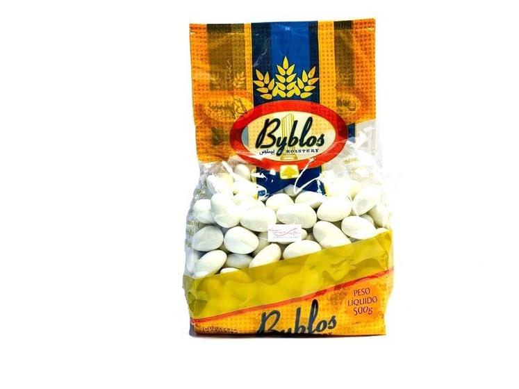 Imagem de Amêndoa Confeitada Branca Byblos 500g 