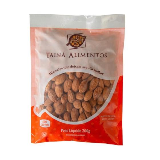 Imagem de Amêndoa Crua Sem Glúten Tainá Alimentos - Pacote 200G