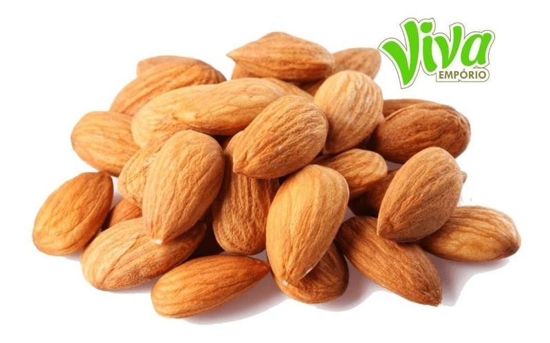 Imagem de Amêndoa Crua Sem Sal Americana 1kg Safra Nova Premium