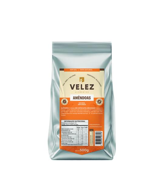 Imagem de Amendoa Sem Casca Crua Velez 500G