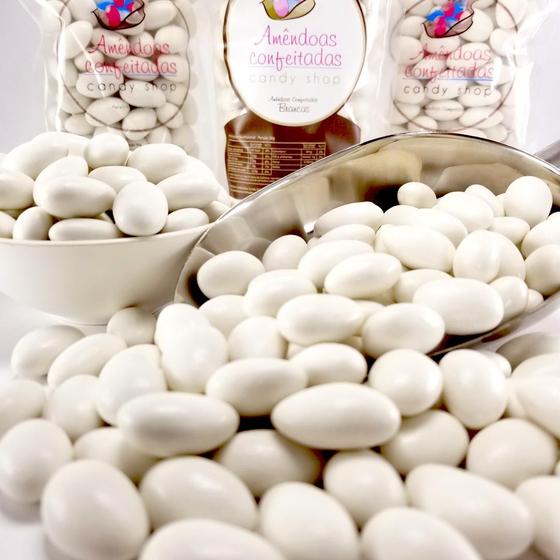 Imagem de Amendoas Confeitadas Brancas 250 unidades