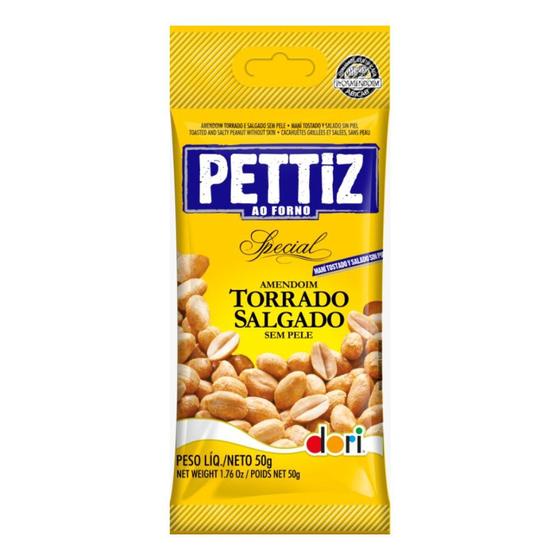 Imagem de Amendoim Pettiz Special Torrado e Salgado Sem Pele 50g