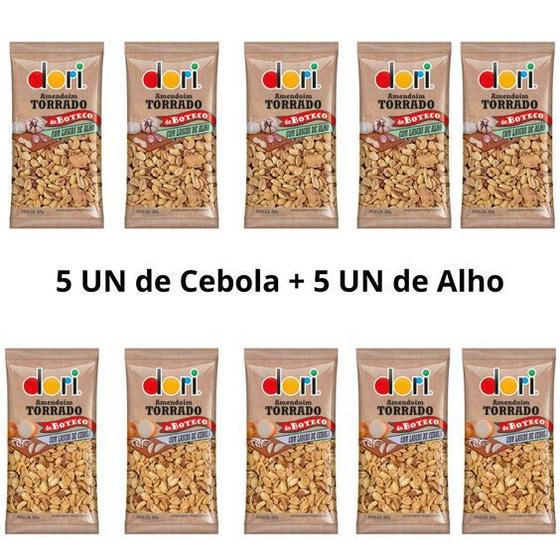 Imagem de Amendoim sem Casca Torrado Cebola/Alho Kit Variado 10 Un