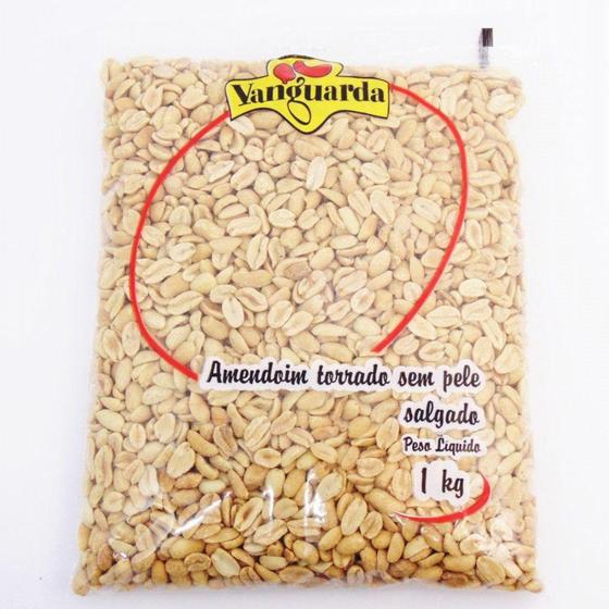 Imagem de Amendoim Sem Pele Com Sal 1kg - Vanguarda