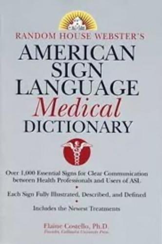 Imagem de American Sign Language Medical Dictionary - Random House