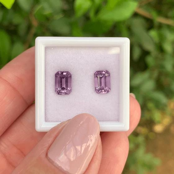 Imagem de Ametista EmeraldCut Par 1,91ct