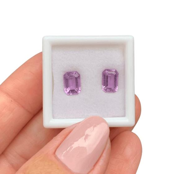 Imagem de Ametista Retangular Par 1,87ct