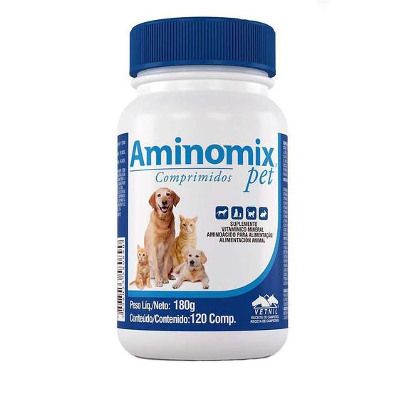 Imagem de Aminomix Pet Vetnil 120 Comprimidos