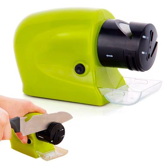 Imagem de Amolador elétrico portátil ideal para afiar facas de cozinha com eficiência