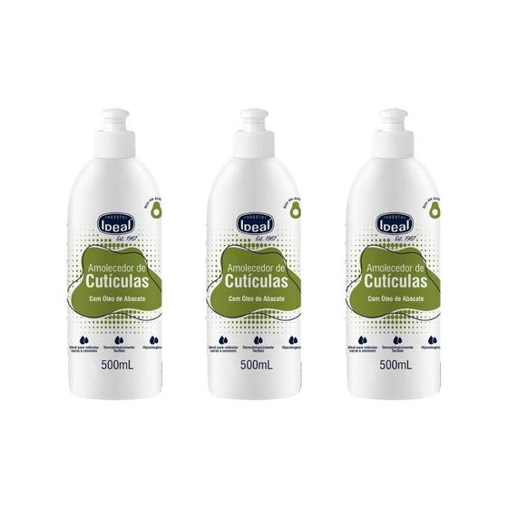 Imagem de Amolecedor De Cuticulas Ideal 500Ml Com Oleo De Abacate-3Un