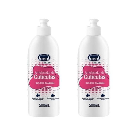 Imagem de Amolecedor de Cuticulas Ideal 500ml Com Oleo de Algodao-2un