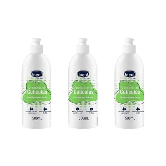 Imagem de Amolecedor De Cuticulas Ideal 500Ml Com Oleo Mant Karite-3Un