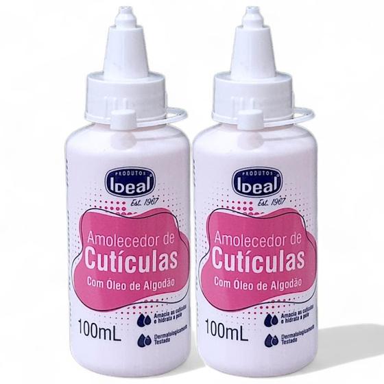 Imagem de Amolecedor De Cutículas Ideal Oleo De Algodão 100ml 2unids 