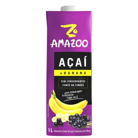 Imagem de Amoo Açai Com Banana 1 Litro - 01 Und