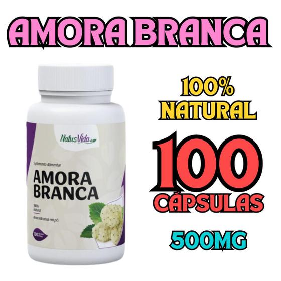 Imagem de Amora Branca 500mg Equilíbrio e Vitalidade Feminina 100 Caps