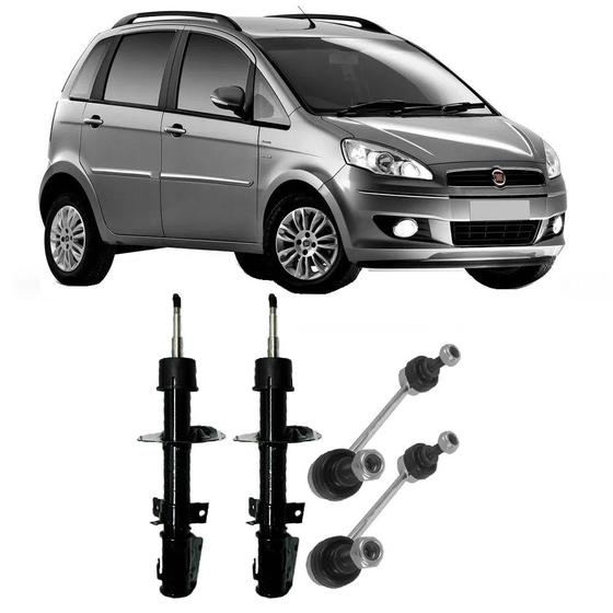 Imagem de Amortecedor + Bieleta Fiat Idea Dianteira 2006 Até 2014 O Par