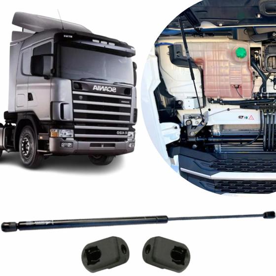 Imagem de Amortecedor De Mola À Gás Da Grade Frontal Do Capô Superior 78,4 Cm X 43 Cm Scania Série 4 2004 A 2008