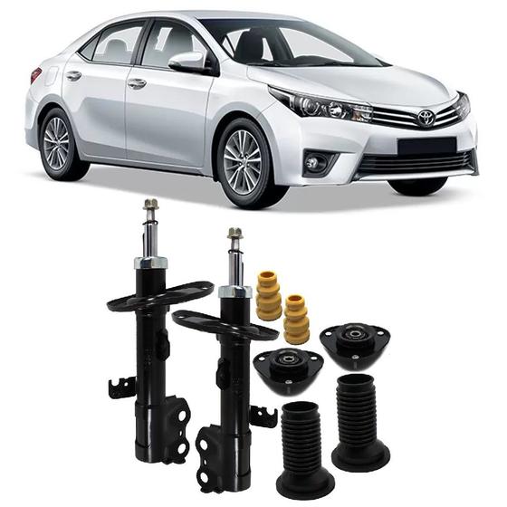 Imagem de Amortecedor + Kit Batente Toyota Corolla Dianteiro 2015 Até 2018 O Par