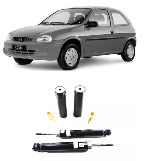 Imagem de Amortecedor + Kit Batente Traseiro Corsa 1994 Até 2002 1,0 1,4 1,6 1,8 8V,16V - Hatch