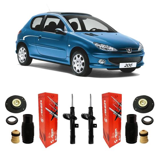 Imagem de Amortecedor + Kit Dianteiro Peugeot 206 1.0 2001 2002 2003