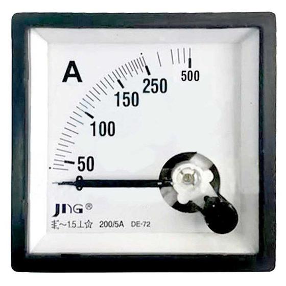 Imagem de Amperímetro Analógico 250/5A 72X72mm Para TC JNG