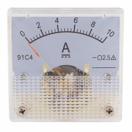 Imagem de Amperímetro Analógico Dc 10A 91C4 Classe 2.5