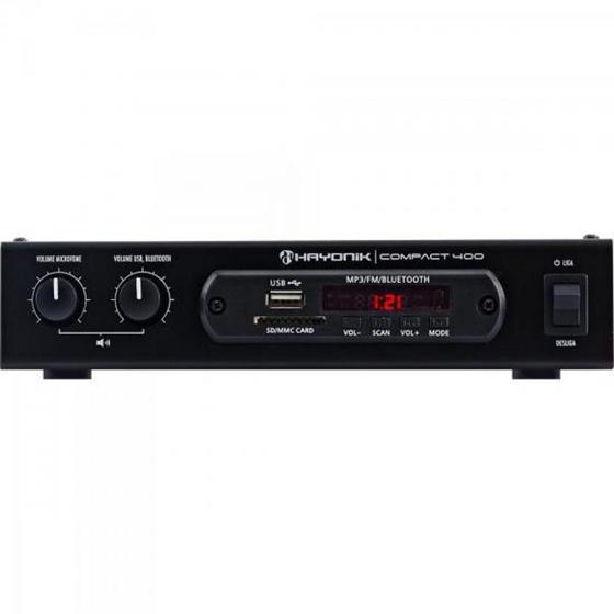 Imagem de Amplificador 40W RMS com Bluetooth COMPACT 400 HAYONIK