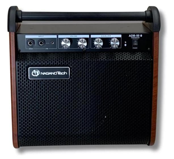 Imagem de Amplificador Bateria  Eletrônica 40W Falante8" Bi Volt Madeira Nagano Tech