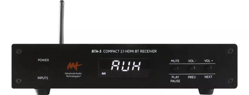 Imagem de Amplificador Bluetooth Aat Bta-3 Para Som Ambiente Cor Preto 110v/220v