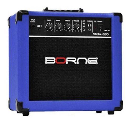 Imagem de Amplificador Borne Strike G30 Para Guitarra De 15w Cor Azul 110v/220v