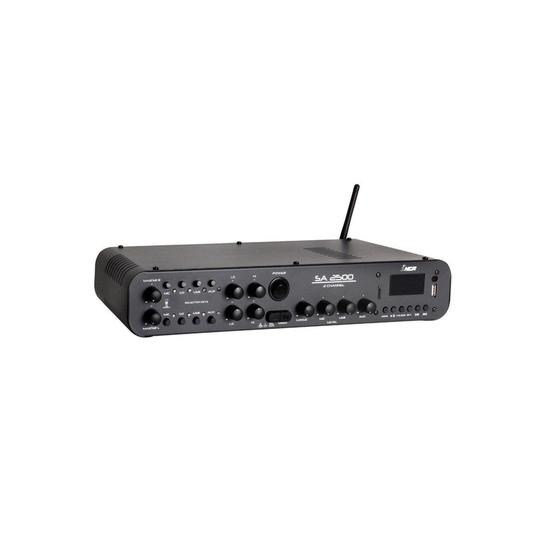 Imagem de Amplificador Compacto para Som Ambiente 180 W SA 2500 NCA 2 Canais Gongo/Bluetooth/USB/FM