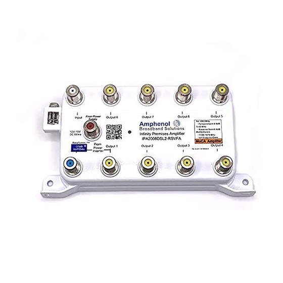 Imagem de Amplificador de antena de TV Amplificador de Sinal Amphenol MOCA IPA1008DSL