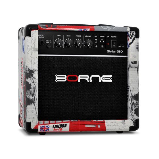 Imagem de Amplificador de Guitarra Borne Strike London G30 15watts 110 / 220v com Distorção