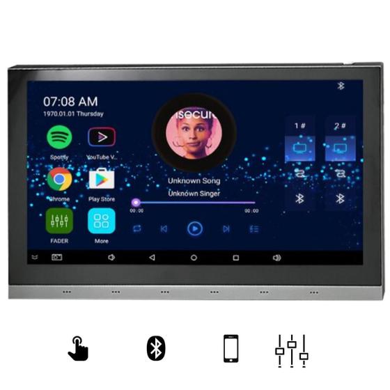 Amplificador De Parede Touch Screen Wifi Som 2 Ambientes 10' Menor preço em Amplificador De Parede Touch Screen Wifi Som 2 Ambientes 10'