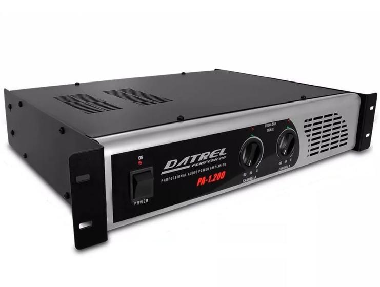 Imagem de Amplificador de Potência Datrel PA-1200 200 Watts 4 Omhs