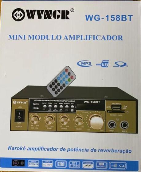 Imagem de Amplificador de potência de Reverberação Karaoke wg-158bt