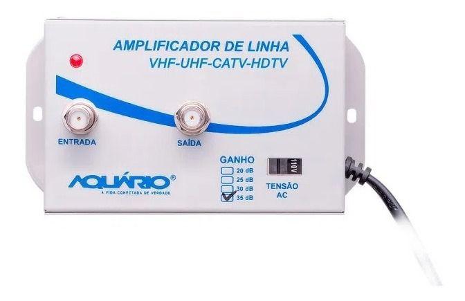 Imagem de Amplificador De Sinal De Antena Para Tv - 35db - Aquário