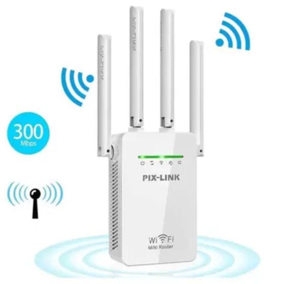 Imagem de Amplificador de Sinal PixLink WR09 2800mts 1200Mbps Branco