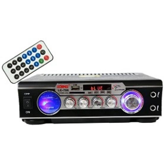 Imagem de Amplificador De Som Bluetooth Mesa Karaoke Fm Para Igreja Casa Loja 60W