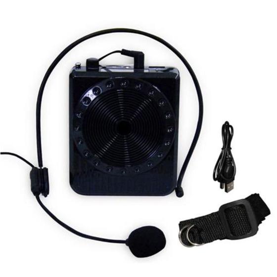 Imagem de Amplificador de Voz Megafone com Microfone e Rádio FM para Professores