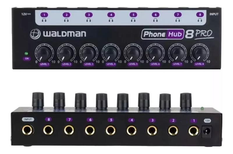 Imagem de Amplificador Fone 8 Canais Ph-8p Phonehub8 Powerplay Waldman
