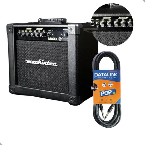 Imagem de Amplificador Guitarra Mackintec Preto Maxx 15W 6 + Cabo