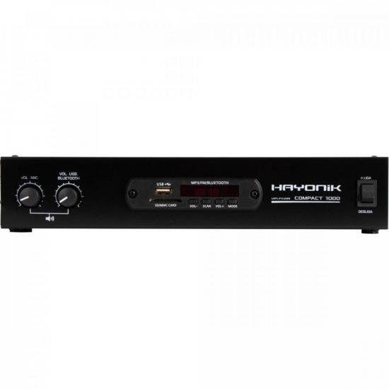 Imagem de Amplificador Hayonik Compact 1000 80W RMS Com Bluetooth