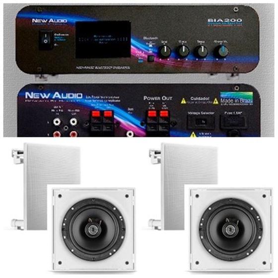 Imagem de Amplificador New Áudio BIA 200 BT 2.1+4 Cxs Frahm 6CX Branca