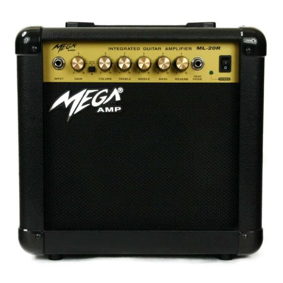 Imagem de Amplificador Para Guitarra 20watts Com Reverb Ml 20r Mega F097